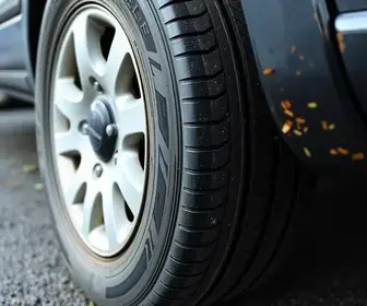 detalhe no pneu